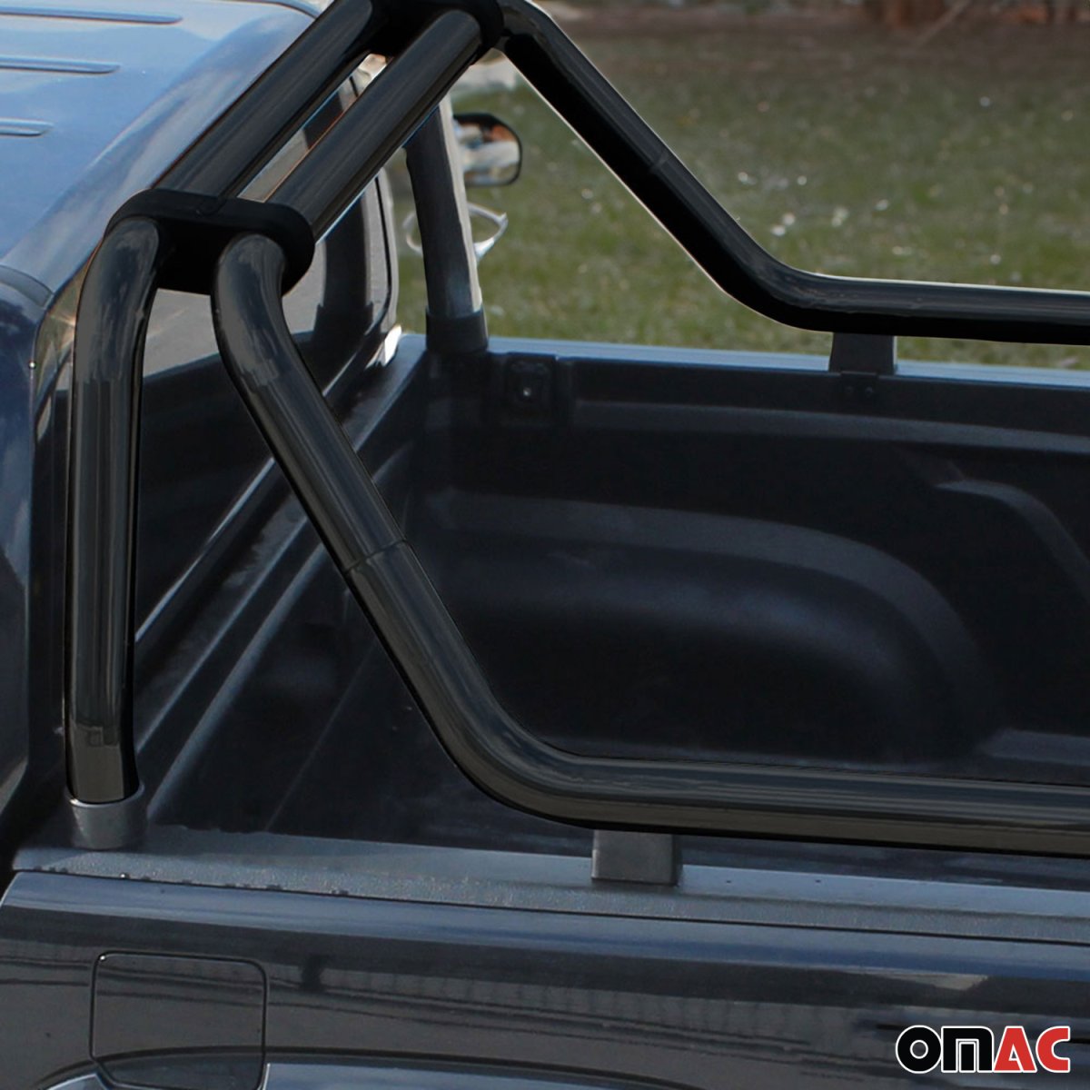 GMC Sierra Denali 3500 Crew Cab Rollbar - Omac - Kobra - 76mm - Black - '14-'19